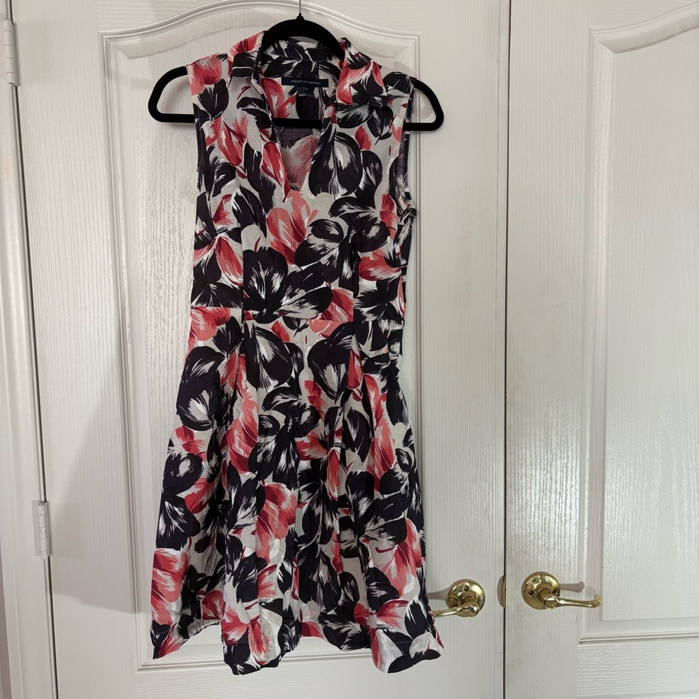 French connection collared floral dress UK 10